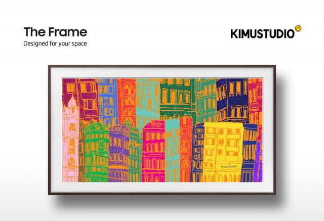 삼성전자 라이프스타일TV '더 프레임'을 통해 선보이는 '키뮤스튜디오'의 다양한 작품(사진=삼성전자)