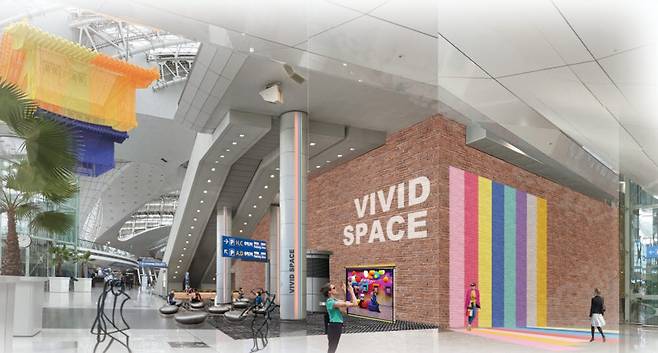 인천공항 제1터미널 비비드 스페이스 외부 모습