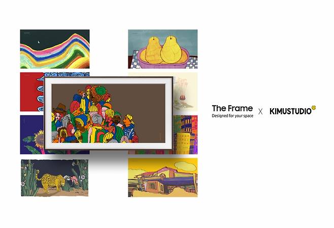 삼성전자 라이프스타일TV '더 프레임'을 통해 선보이는 '키뮤스튜디오'의 다양한 작품 이미지. /사진 = 삼성전자 제공