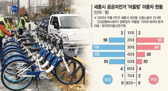 ▲세종시 공공자전거 '어울링'