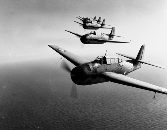 1945년 12월, 버뮤다 삼각지대 인근 해역에서 훈련비행 도중 실종된 비행편대와 동일 기종 뇌격기. usni.org