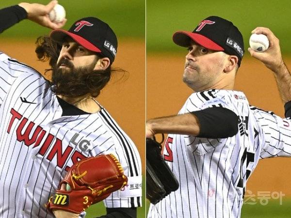 케이시 켈리(왼쪽), 아담 플럿코. 스포츠동아DB