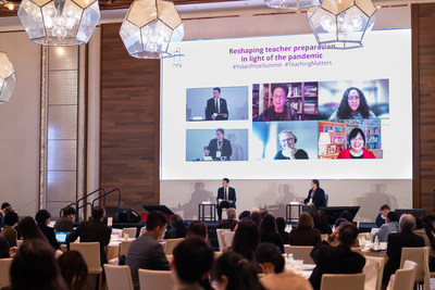 Dr Linda Darling-Hammond, 2022 Yidan Prize for Education Research Laureate and Founder of the Learning Policy Institute, and other panelists speak on the 2022 Yidan Prize Summit panel, 'Reshaping teacher preparation in light of the pandemic'