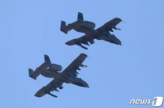 주한미군 A-10 공격기. 2022.11.4/뉴스1 ⓒ News1 김영운 기자