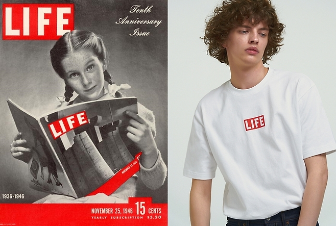 이미 폐간한 미국 유명 매거진 ‘LIFE’가 한국에서 패션 브랜드로 거듭났다. 브랜드 제공