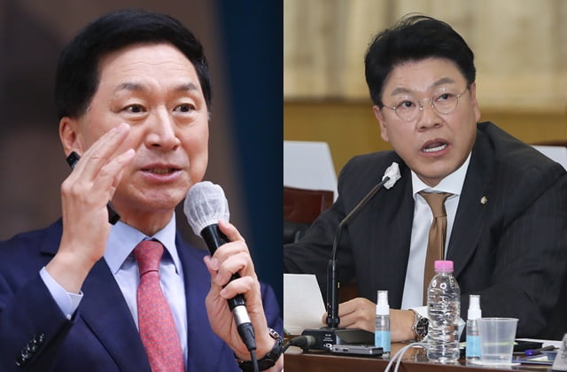 국민의힘 김기현 의원(왼쪽), 장제원 의원. / 사진=뉴스1