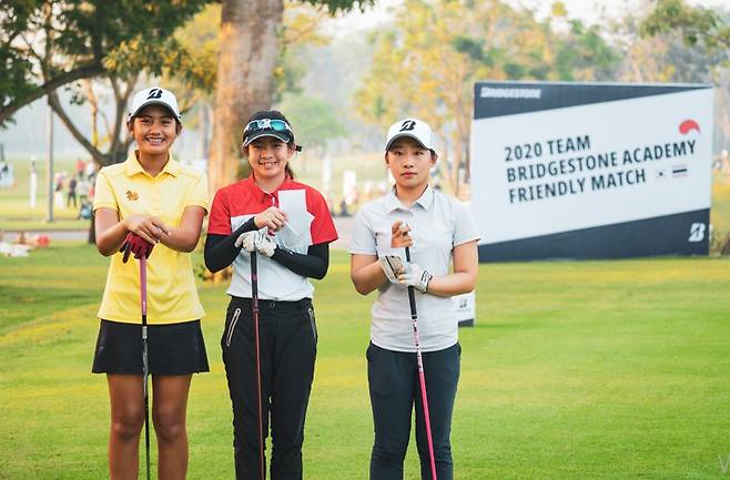 2020년 브리지스톤 아카데미 프렌들리 매치에 참가한 선수들(사진=석교상사)