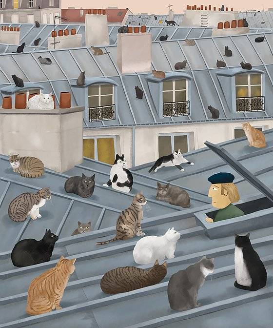 맥스 달튼이 영화 '프렌치 디스패치'에 영감 받아 그린 '새저랙'. 사진 마이아트뮤지엄