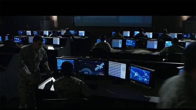 미 우주군 지휘통제상황실