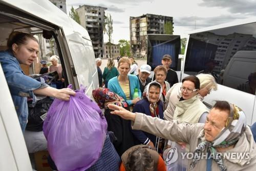 우크라 난민들 [EPA 연합뉴스 자료사진. 재판매 및 DB 금지]