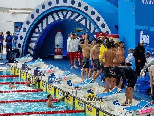 한국은 남자 계영 800ｍ 예선에서 한국신기록을 작성했다. [대한수영연맹 제공]