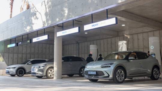 제주 서귀포시 SK렌터카 에코라운지 충전 공간. SK렌터카 제공