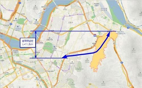 송파하남선 [경기도 제공. 재판매 및 DB 금지]