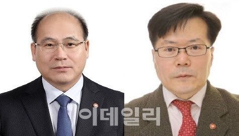 국민건강보험공단 신임 기획상임이사에 현재룡 건보공단 대구경북지역본부장(왼쪽), 장기요양상임이사에 홍영삼 건강보험연구원 연구조정실장이 각각 임명됐다. (사진=건보공단)