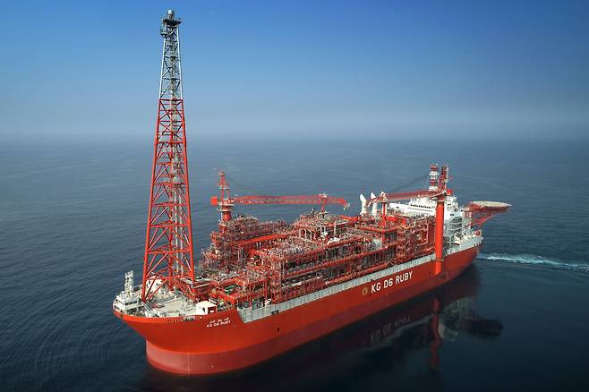 삼성중공업의 제작한 RUBY FPSO. /삼성중공업 제공