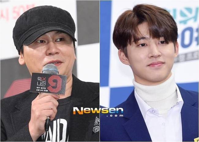 왼쪽부터 양현석, 비아이