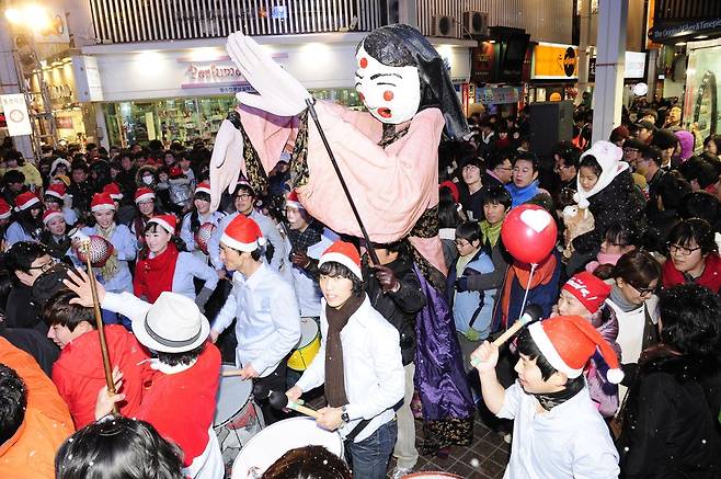 2011년 울산중구 눈꽃축제 모습 [울산중구 제공]