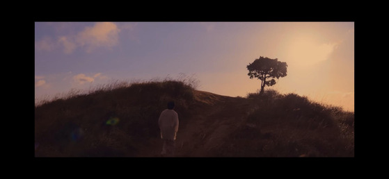 A scene from the music video for BTS's RM's solo song ″Wild Flower″ (2022) shows the top of Mount Hwangmae in South Gyeongsang. [SCREEN CAPTURE]