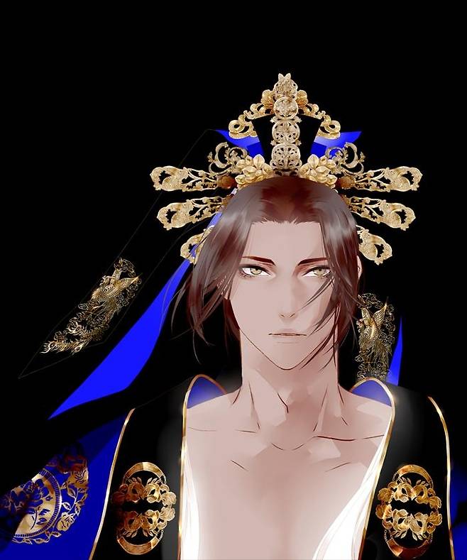 웹툰 '작약만가 - 불환곡'의 등장인물 황운 [작가 블로그 갈무리]