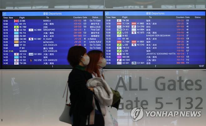 국제항공 운항 횟수 올겨울 회복 전망 [연합뉴스 자료사진]