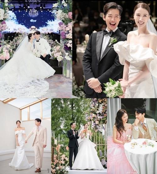 연예계 결혼 소식. 사진=VAST엔터테인먼트, 엠에스팀엔터테인먼트, IHQ, 비트인터렉티브,