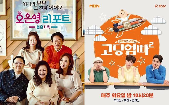 ▲ '결혼지옥'(왼쪽)과 '고딩엄빠2' 공식 포스터. 제공| MBC, MBN