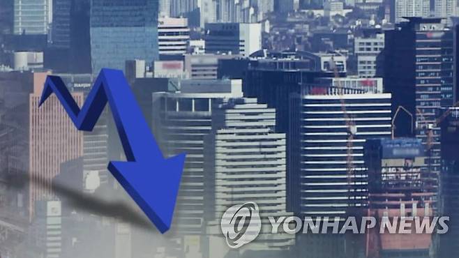 경기 하강 (CG) [연합뉴스TV 제공]