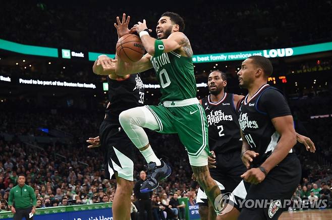 제이슨 테이텀(0번) 경기 모습 [USA TODAY Sports=연합뉴스]