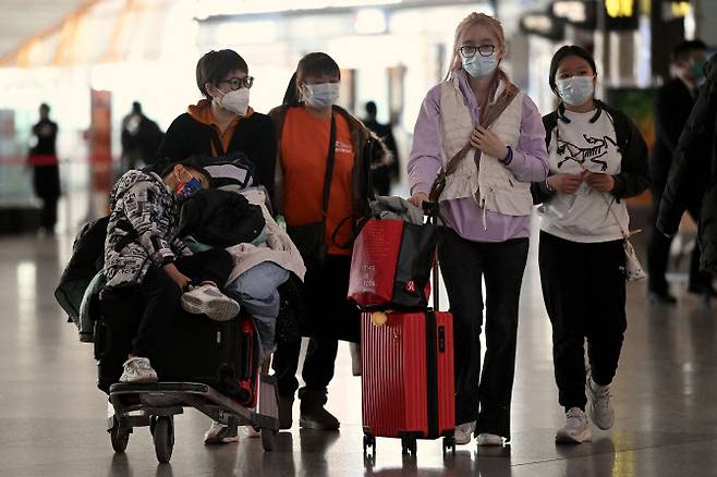 지난달 29일 중국 베이징국제공항.(사진=AFP)