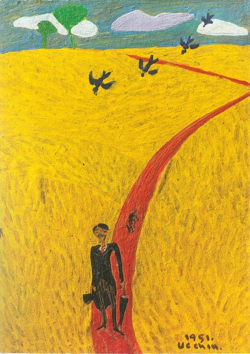 장욱진, ‘자화상’(1951) <사진제공=국립현대미술관>