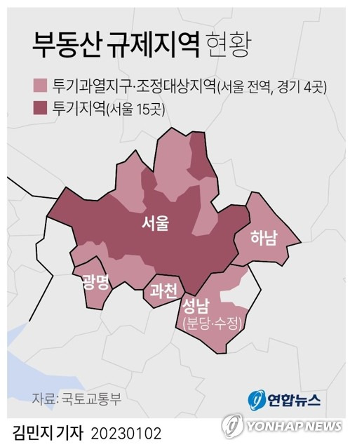 [그래픽] 부동산 규제지역 현황 (서울=연합뉴스) 반종빈 기자 bjbin@yna.co.kr
    페이스북 tuney.kr/LeYN1 트위터 @yonhap_graphics