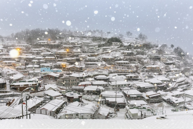 삼척 나릿골마을 설경. 사진=ⓒ한국관광공사 사진갤러리-홍다빈