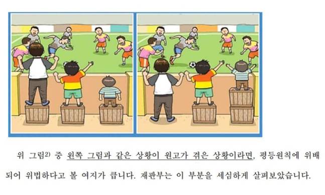 그림을 첨부해 이해하기 쉬운 방식으로 설명하는 ‘이지 리드(easy read)’ 판결문 일부.