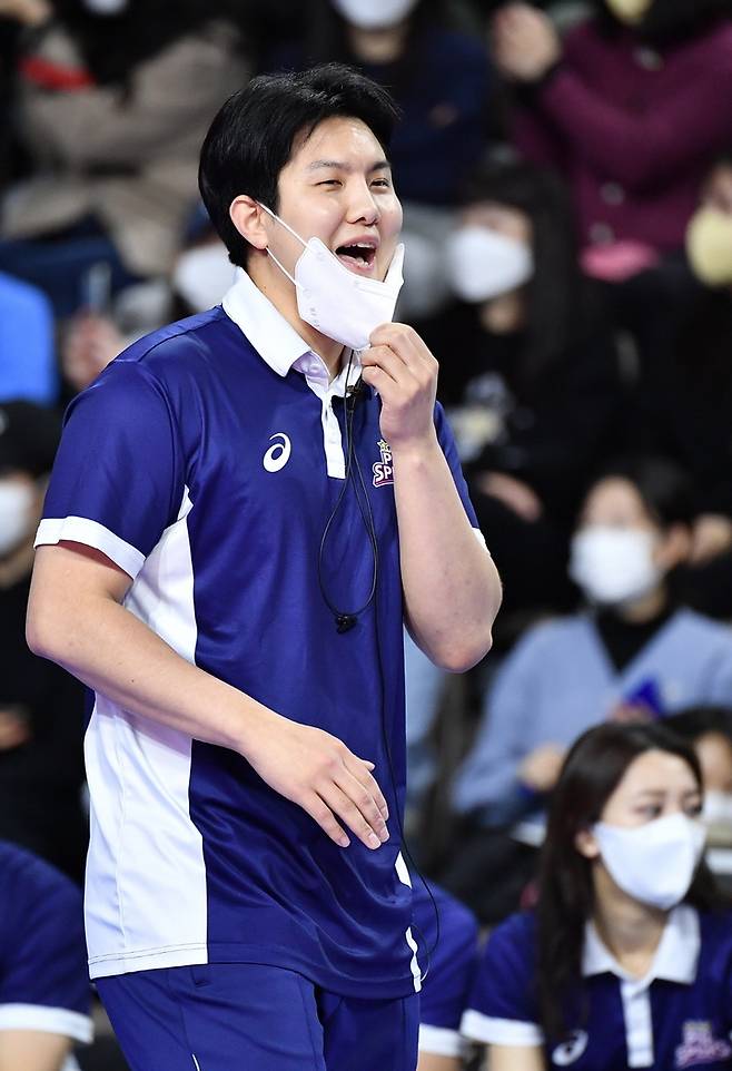 [서울=뉴시스]흥국생명 김대경 코치. 2023.01.08. (사진=한국배구연맹 제공)  *재판매 및 DB 금지