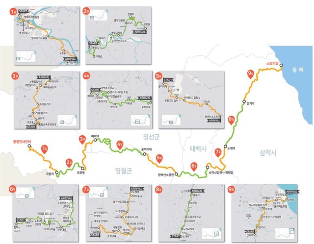 ▲ 한국의 산티아고 운탄고도 트레킹 코스