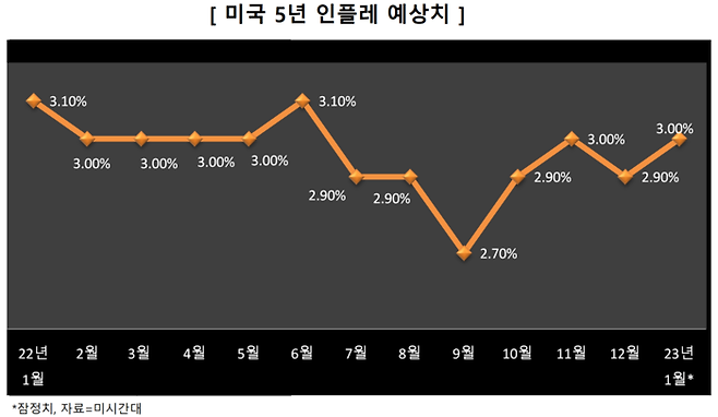 5년 인플레 예상