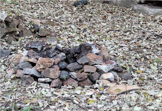 ▲ 동해시에 쇠부리터·숯가마터·철불·봉수대·백자·유기·석회·대마가마터·아연·시멘트 등 고대시대부터 이어져 오는 화철(火鐵)유적이 최소 40여곳 이상 발견되고 있어 불과 철을 매개로 하는 화철역사문화도시로 재창조할 필요성이 제기되고 있다.C지역  쇠부리 터 모습.