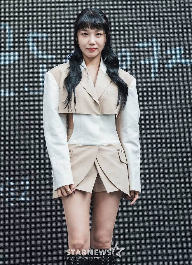 가수 겸 배우 정은지가 6일 오후 온라인으로 진행된 티빙 오리지널 '술꾼도시여자들2' 제작발표회에 참석해 포즈를 취하고 있다. '술꾼도시여자들2'는 한층 더 솔직하고 진해진 케미스트리로 위로와 웃음을 전해줄 예정이다. 오는 9일 첫 공개된다. / 사진제공 = 티빙 /사진=김창현 기자 chmt@