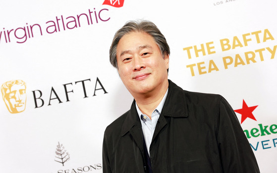 Park Chan-wook arrives for the Bafta Tea Party at the Four Seasons Hotel in Los Angeles, California, on January 14, 2023. [AFP/YONHAP]