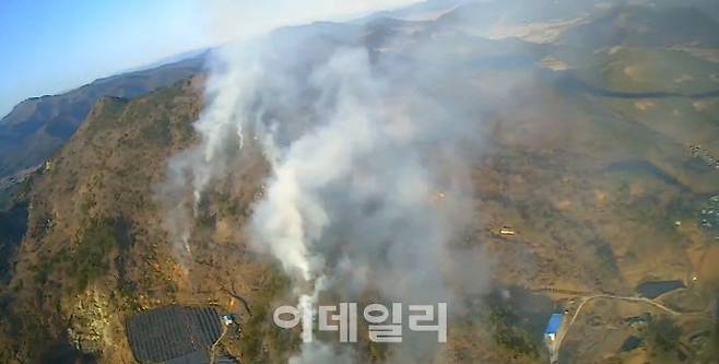 전남 고흥군 산불 현장.(사진=산림청)