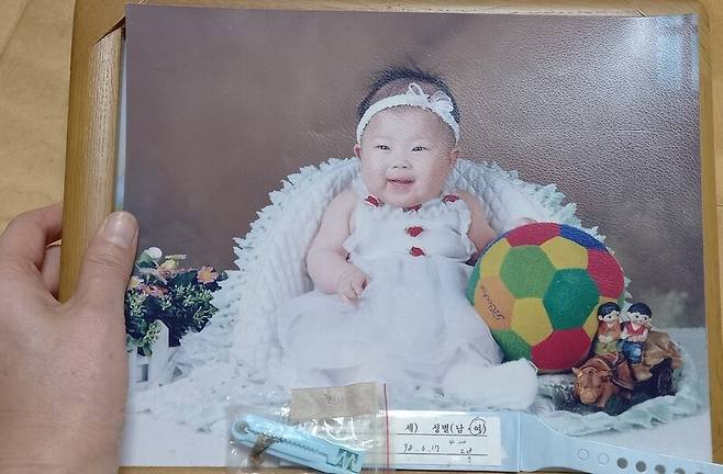조한나씨의 백일 사진. 유가족 제공