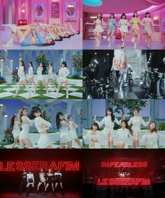 르세라핌이 일본 데뷔 싱글 'FEARLESS -Japanese ver.-' 발표와 동시에 뜨거운 현지 인기를 입증했다. /쏘스뮤직 제공