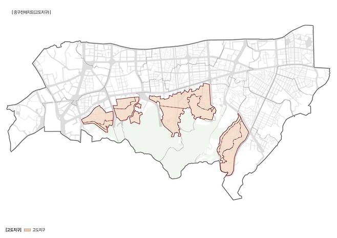 서울 중구 내 남산 고도지구 지정 현황. [사진 제공 = 중구청]