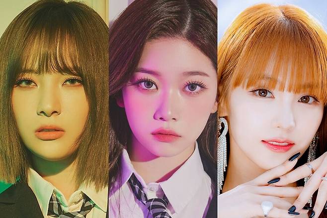 ▲ (왼쪽부터)빌리 문수아, 츠키, 우아 나나. 출처|각 소속사