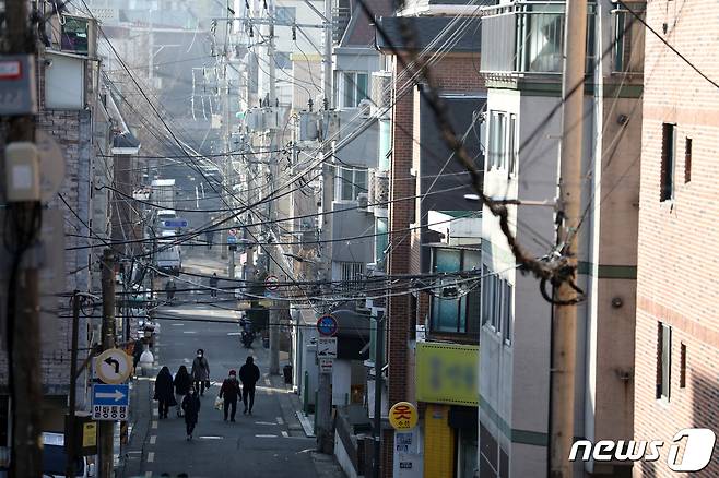 사진은 9일 서울 강서구 화곡동의 빌라 밀집 지역. 2023.1.9/뉴스1 ⓒ News1 이승배 기자