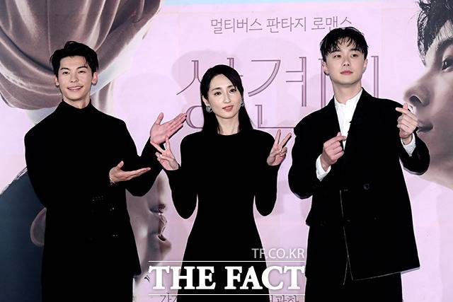 가가연, 허광한, 시백우 주연의 영화 '상견니'는 대만에서 방영돼 큰 인기를 끌었던 청춘 드라마 '상견니'의 영화판으로 이번 국내 개봉에 맞춰 주연배우들이 내한했다. 배우 허광한과 가가연, 시백우가 다양한 포즈를 선보이고 있다. /이선화 기자