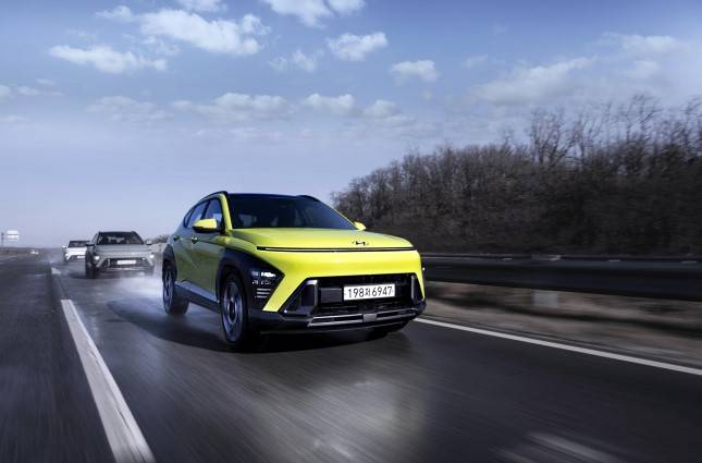 현대자동차 '디 올 뉴 코나' 주행 모습./사진=현대자동차