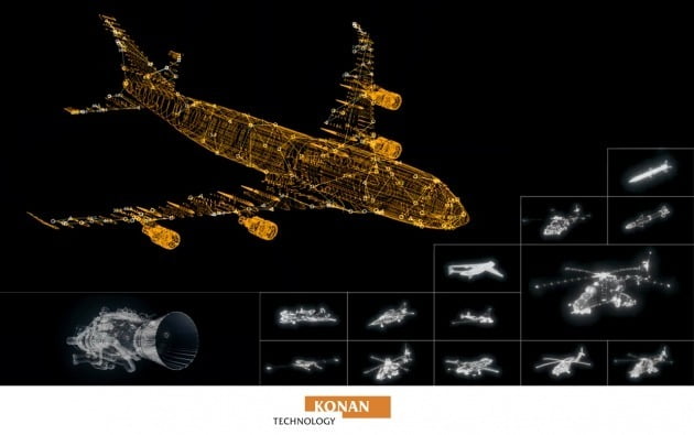 코난테크놀로지의 '코난 디지털트윈'을 활용한 비행체 PHM 시뮬레이션 예시