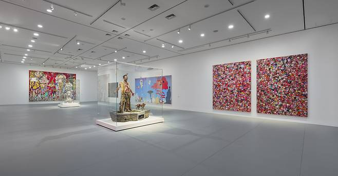 An installation view of “Takashi Murakami: MurakamiZombie” at the Busan Museum of Art in Busan(©Takashi Murakami/Kaikai Kiki Co., Ltd. All Rights Reserved. Courtesy of the artist and Perrotin)
