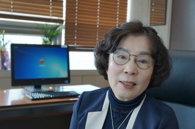 유시춘 <교육방송>(EBS) 이사장. 강성만 기자 sungman@hani.co.kr